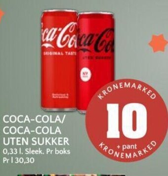 Coop Mega Coca-Cola / Coca-Cola Uten Sukker tilbud