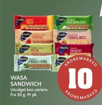 Coop Mega Wasa Sandwich tilbud