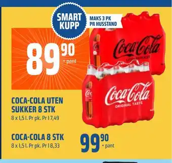 Coop Obs Coca-cola 8 stk tilbud