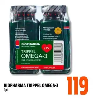 Coop Obs Biopharma trippel omega-3 tilbud