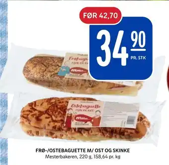 Rema 1000 Frø-/ostebaguette m/ ost og skinke tilbud