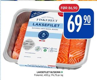 Rema 1000 Laksefilet m/skinn tilbud