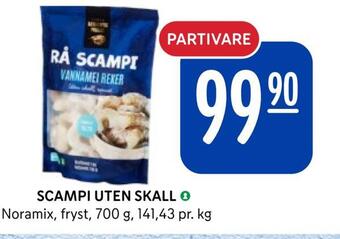 Rema 1000 Scampi uten skall tilbud