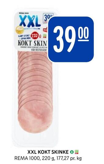 Rema 1000 Xxl kokt skinke tilbud