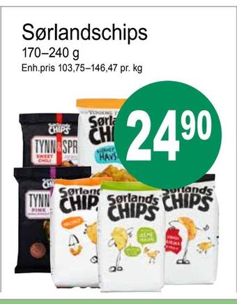 Joker Sørlandschips tilbud
