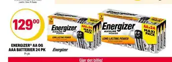 Coop Extra Energizer® aa og aaa batterier 24 pk tilbud