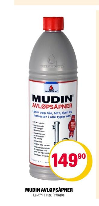 Coop Extra Mudin avløpsåpner tilbud