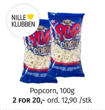 Nille Popcorn tilbud
