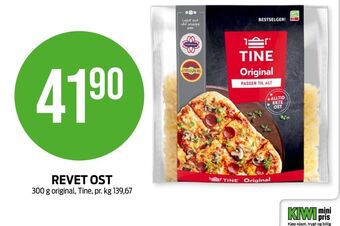 Kiwi Tine revet ost tilbud