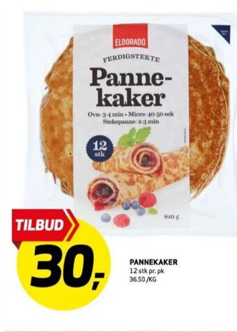 Bunnpris Eldorado pannekaker tilbud