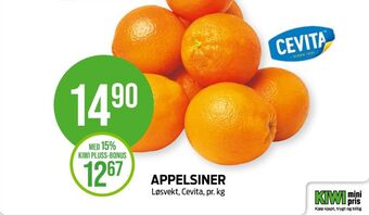 Kiwi Cevita appelsiner tilbud