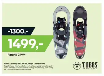 XXL Sport Tubbs journey 25/30/36, truge, dame/herre tilbud