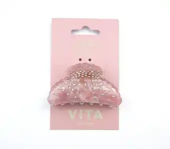 VITA Vita accessories hårklype rosa marmor 7cm tilbud