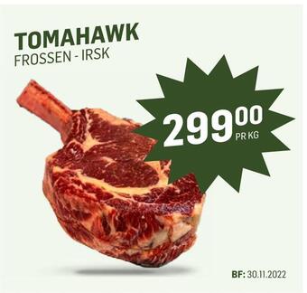 Holdbart Tomahawk tilbud