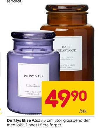 Rusta Duftlys elise tilbud