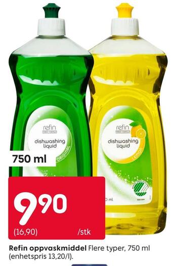 Rusta Refin oppvaskmiddel tilbud