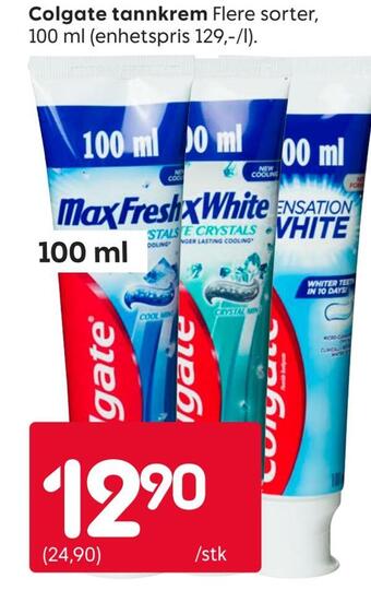 Rusta Colgate tannkrem tilbud