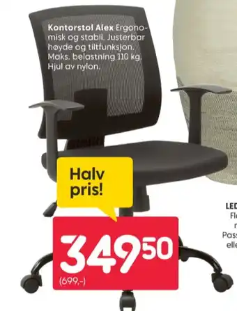 Rusta Ukjent kontorstol tilbud