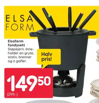 Rusta Elsaform fonduegryte tilbud