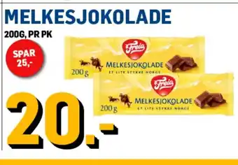 Price Lagerbutikk Melkesjokolade tilbud