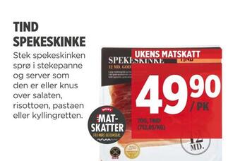 Meny Tind spekeskinke tilbud