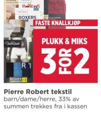 Meny Pierre Robert Tekstil tilbud