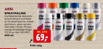 jem & fix Spraymaling tilbud