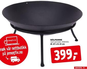 jem & fix Bålpanne tilbud