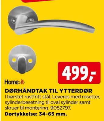 jem & fix Dørhåndtak til ytterdør tilbud