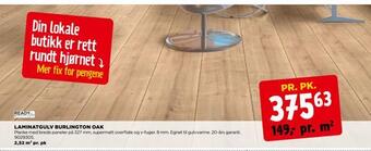 jem & fix Laminatgulv burlington oak tilbud