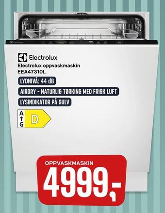 Skousen Electrolux oppvaskmaskin eea47310l tilbud