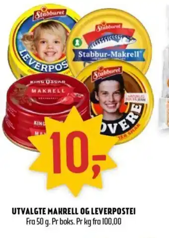 Utvalgte Makrell Og Leverpostei