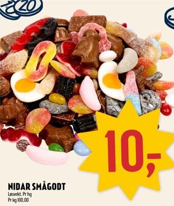 Coop Prix Nidar Smågodt tilbud
