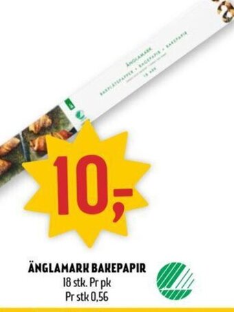 Coop Prix Änglamark Bakepapir tilbud