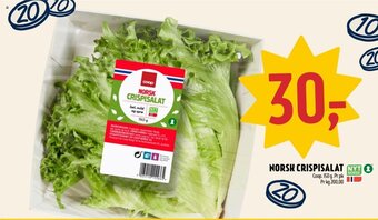 Coop Prix Norsk Crispisalat tilbud