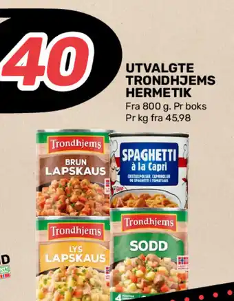 Matkroken Utvalgte Trondhjems Hermetik tilbud