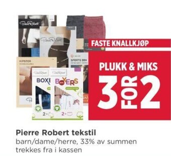 Meny Pierre Robert Tekstil tilbud