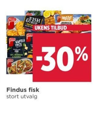 Meny Findus Fisk tilbud