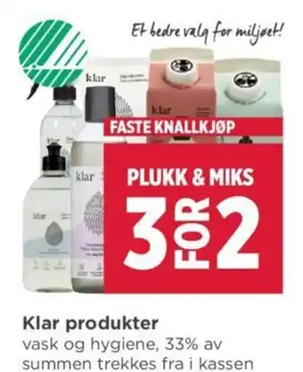 Meny Klar Produkter tilbud