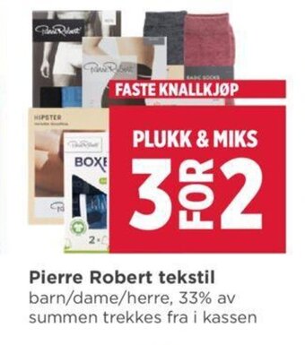 Meny Pierre Robert Tekstil tilbud