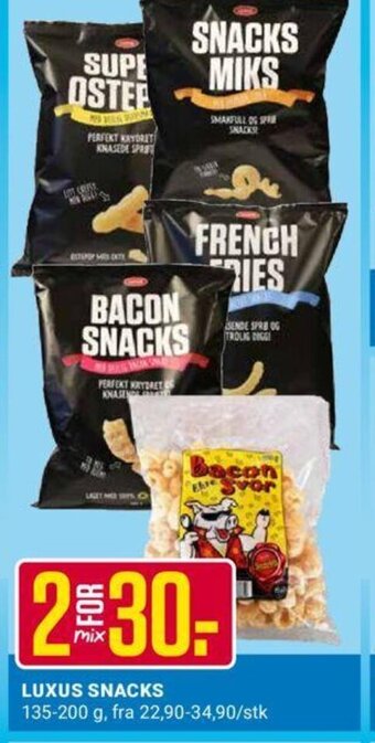Europris Luxus Snacks tilbud