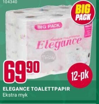Europris Elegance Toalettpapir tilbud