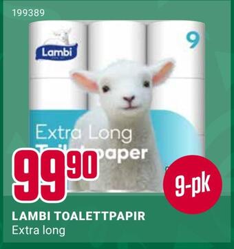 Europris Lambi toalettpapir tilbud