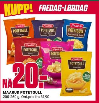 Europris Maarud potetgull tilbud