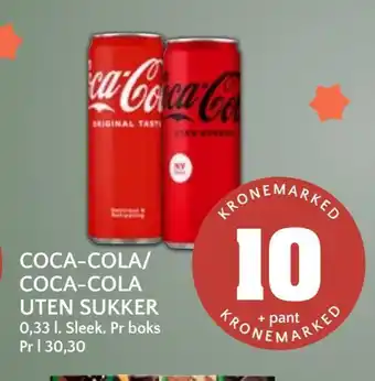Coop Mega Coca-cola/ coca-cola uten sukker tilbud
