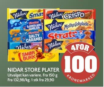 Coop Mega Nidar store plater tilbud