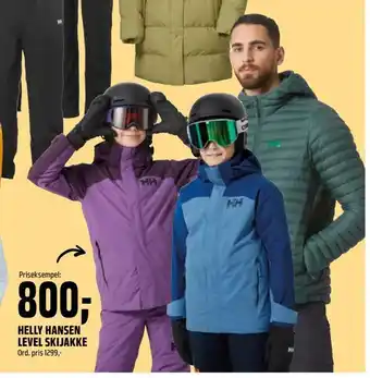 Coop Obs Helly hansen level skijakke tilbud