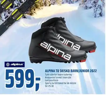 Coop Obs Alpina t8 skisko barn/junior 2022 tilbud