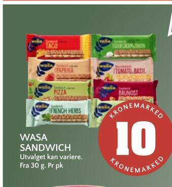 Coop Mega Wasa sandwich tilbud