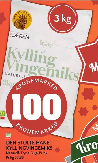Coop Mega Den stolte hane kyllingvingemiks tilbud